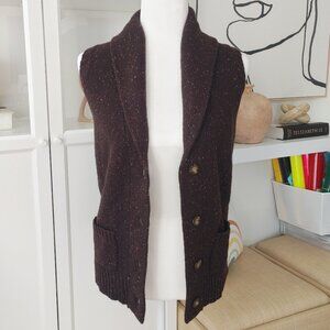 NWT BCBGMaxazria Button-Front Sleeveless Sweater Vest - Size XS